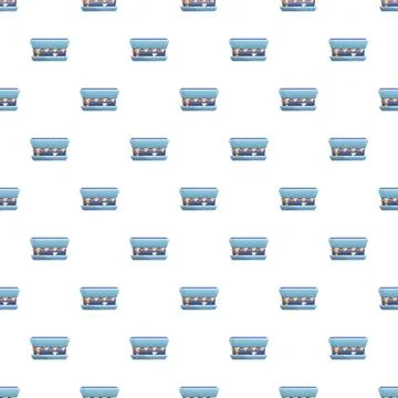 Espresso coffee maker pattern seamless repeating background Illustrazione stock
