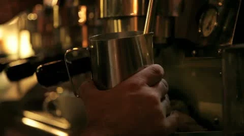 Espresso coffee making. Stock Footage 10864522