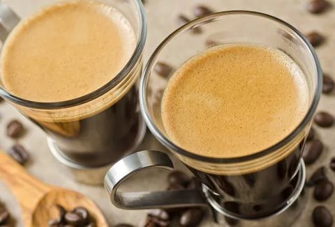 Espresso coffee Stock Photos