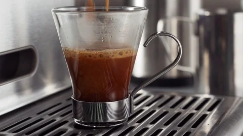 Espresso Coffee Pour 스톡 동영상 93245296