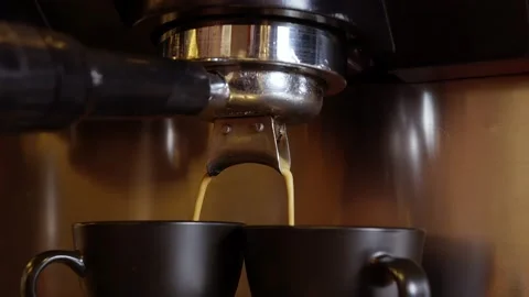Espresso coffee pouring Stock Footage 170063274