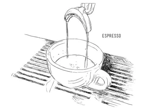 Espresso double shot Stock Illustration
