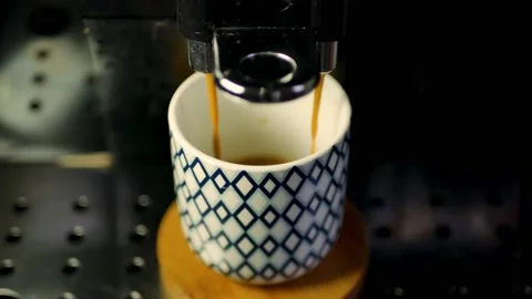 Espresso Home Machine 24FPS 4K 29secs Stock Footage 139097959