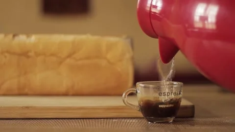 Espresso instant coffee making Stock Footage 312275985