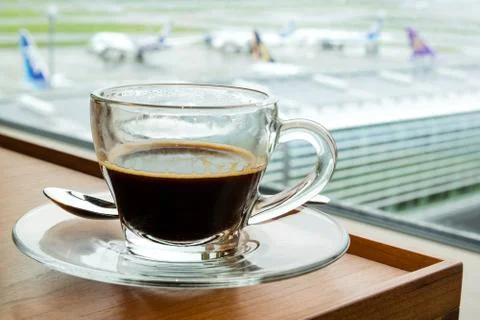 Espresso at the lounge Stock Photos