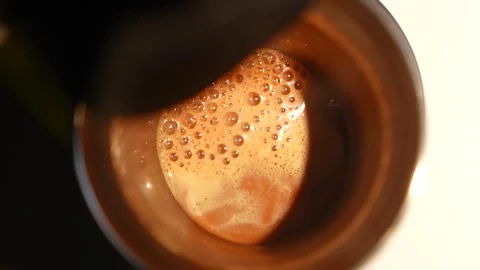 Espresso Lungo Being Prepared By Automatic Pod Machine Vídeos de archivo 299866874