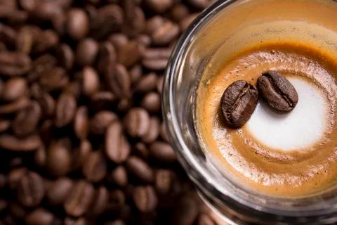 Espresso Macchiato Stock Photos