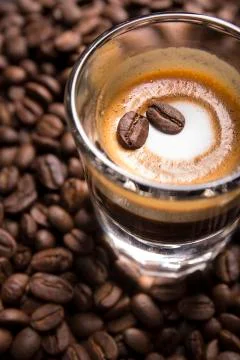 Espresso Macchiato Stock Photos