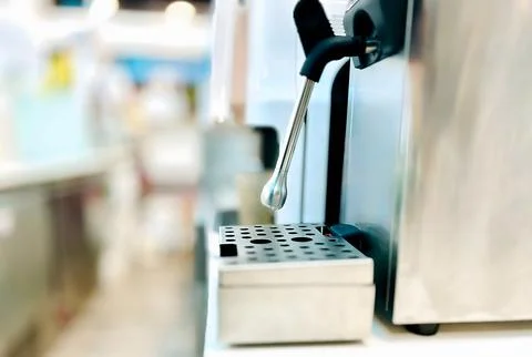 Espresso machine in a cafe. Stock Photos