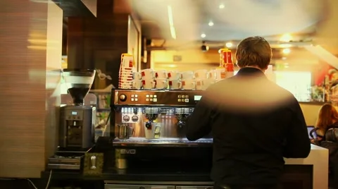 Espresso machine coffee Stock Footage 63604337