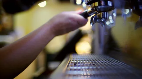 Espresso machine coffee Stock Footage 63604351