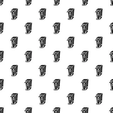 Espresso machine coffee maker seamless pattern background Stockillustratie
