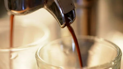 Espresso Machine Detail Stock Footage 645342