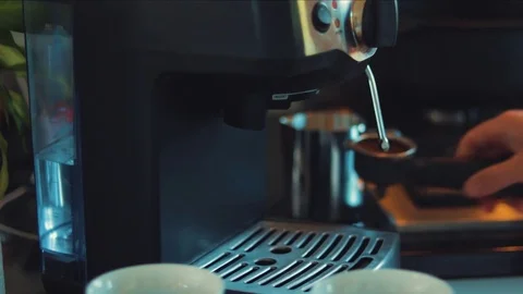 Espresso Machine, Making Coffee Vídeo Stock 81803692