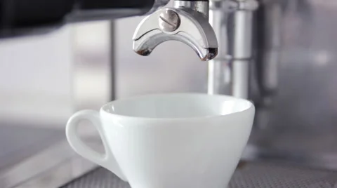 Espresso machine making fresh coffee Stock Footage 40838082