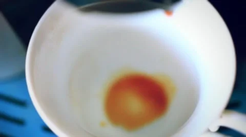 Espresso machine pouring coffee in cup Stock-Footage 52952508