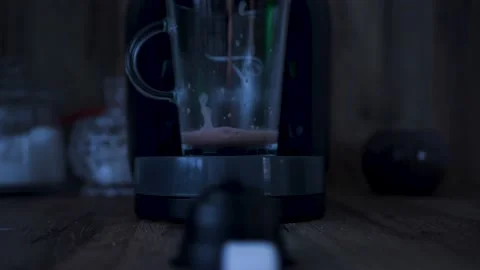 Espresso machine pouring coffee into glass cup Stock Footage 150262653