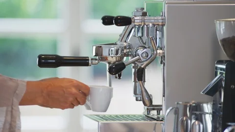 Espresso Machine  ready for coffee Stock Footage 112088309