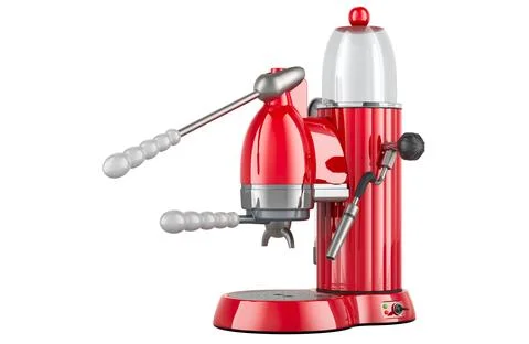 Espresso machine, retro design. 3D rendering Stock Illustration