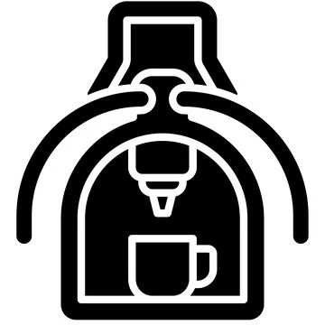 Espresso maker icon, Coffee shop related vector Stock Illustration