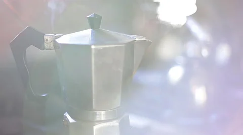 Espresso maker steaming Stock Footage 63303712