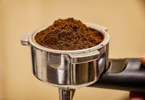 Espresso preparation. Stock Photos