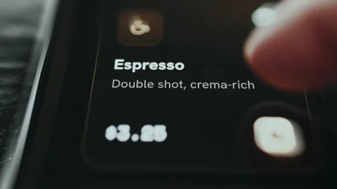 Espresso Product Card - Shallow Focus Composition Stock Footage 336388549