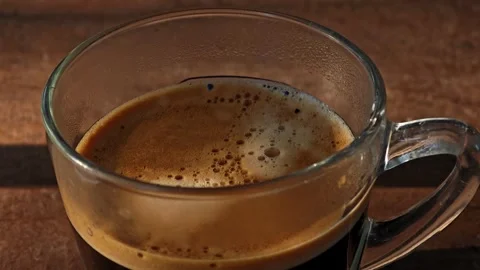 An espresso shot. Zoom in. Stock Footage 310153786