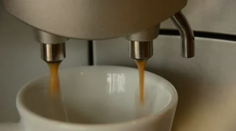 Espresso single shot brewing Stock Footage 10748927