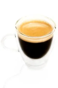 Espresso from slightly top Stock Photos