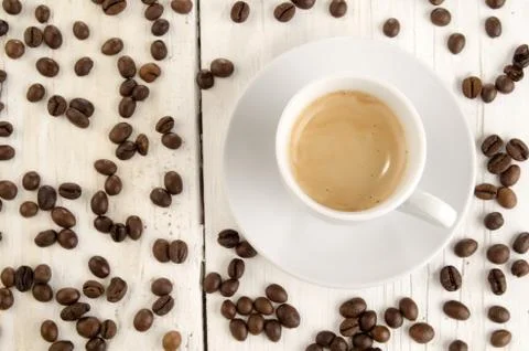 Espresso in a small cup Stock Photos