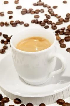 Espresso in a small cup Stock Photos