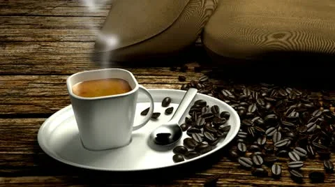 Espresso with smoke Stock-Footage 22076297