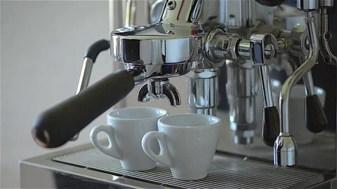 Espresso for two cups Stock Footage 75887993