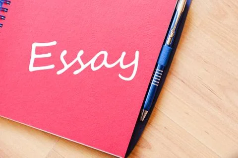 Essay text concept note Stock Photos