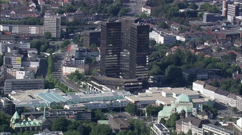Essen aerial Stock Footage 65381210