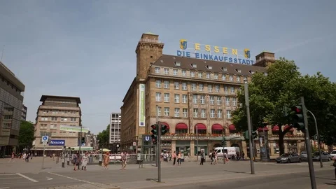 Essen city center Stock Footage 84948749