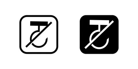 Essential do not hook symbol icons, perfect for packaging labels and freigh.. Stock Illustration