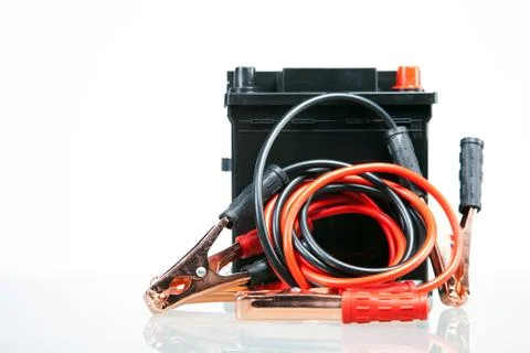 Essential elements in any car. isolated on white Stock Photos