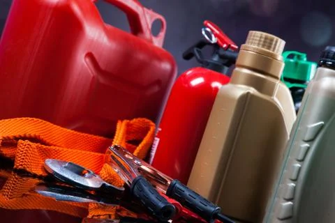 Essential elements in any car Foto stock