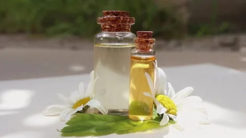 Essential flower oil Stock Footage 134196199