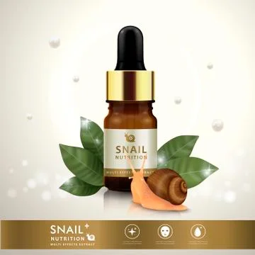 Essential oil ad template Stock Illustration