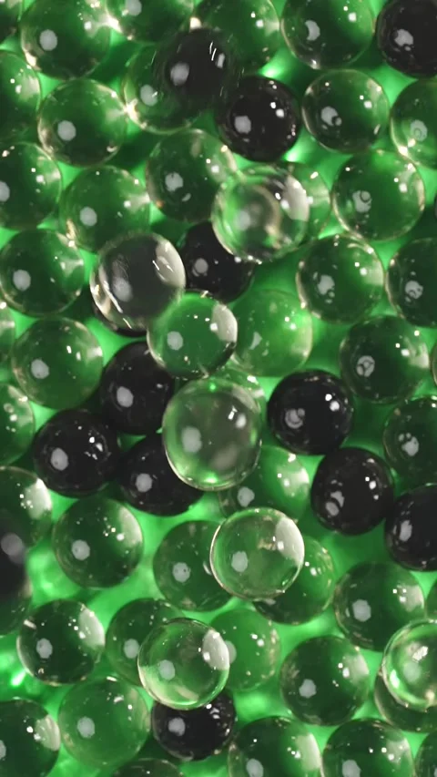 Essential oil bubbles for cosmetics. Bubbles molecule. Beauty background Stock Footage 306062758