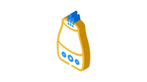 Essential oil diffuser bedroom interior isometric icon animation Stock Footage 327293876