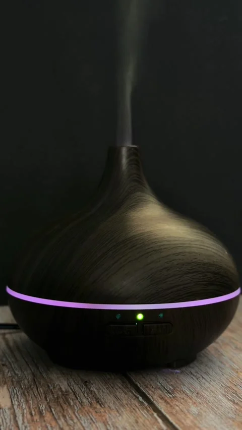 Essential Oil Diffuser Mist Aromatherapy Relaxation Wellness Spa Calm Video Stock Footage 330974648