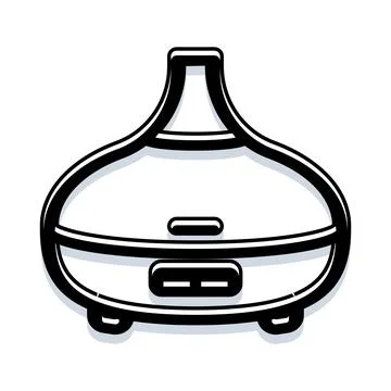 Essential oil diffuser providing aromatherapy and wellness Stock Illustration