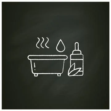 Essential oils bath chalk icon Stock Illustration