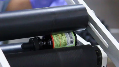 Essential Oils Bottle Label Stock Footage 199305533