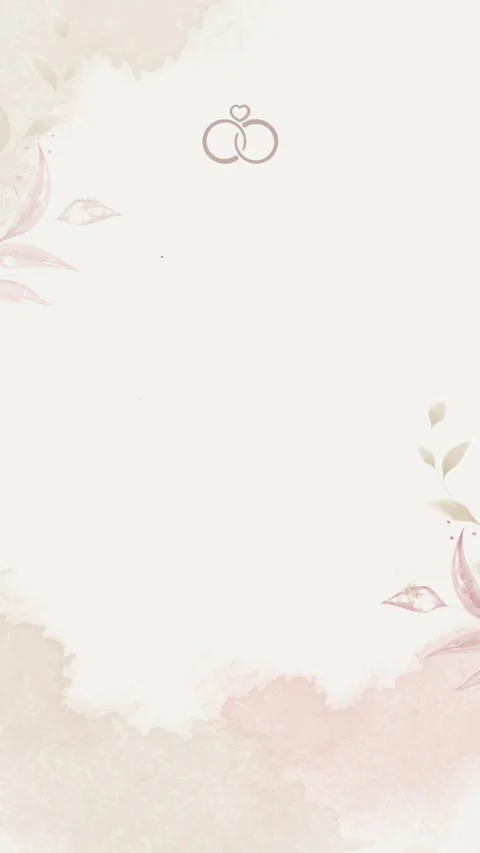 Essential rings wedding invitation video vertical background blank template_2 Video stock 310200367