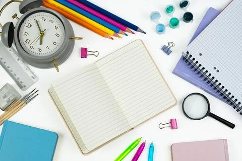 Essential Stationery Items to Boost Your Productivity and Enhance Your Stud.. Stock Photos